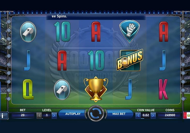 Free demo of the Football Champions Cup Slot game
