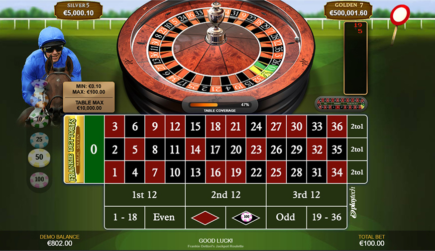 Frankie Dettori's Jackpot Roulette gameplay screenshot