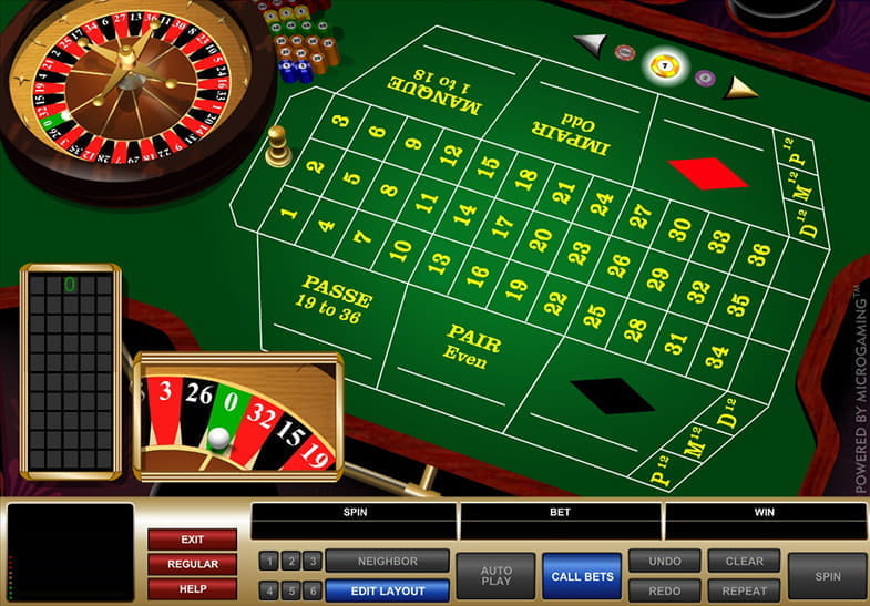 Free Demo Version of French Roulette by Microgaming