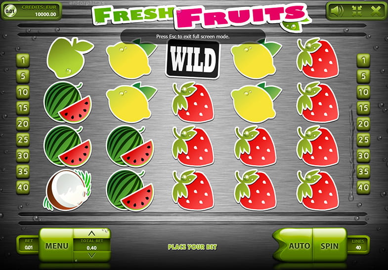 Free Demo of the Fresh Fruits Slot