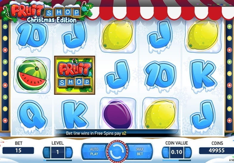 Free demo of the Fruit Shop Christmas Edition Slot game