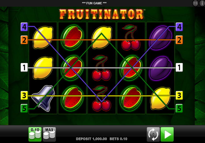Free Demo of the Fruitinator Slot