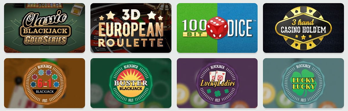 Fruity Casa Casino Table Games Selection
