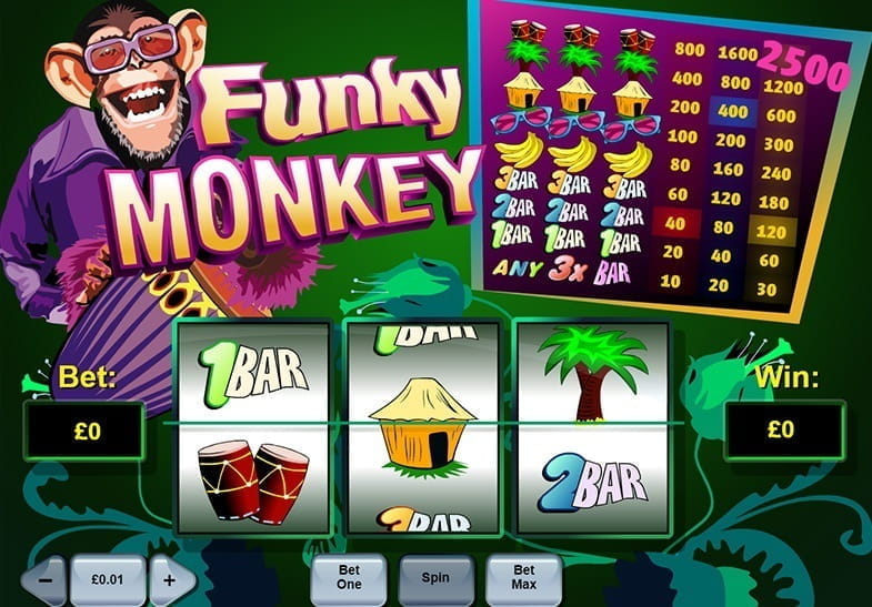 Funky monkey touch screen game