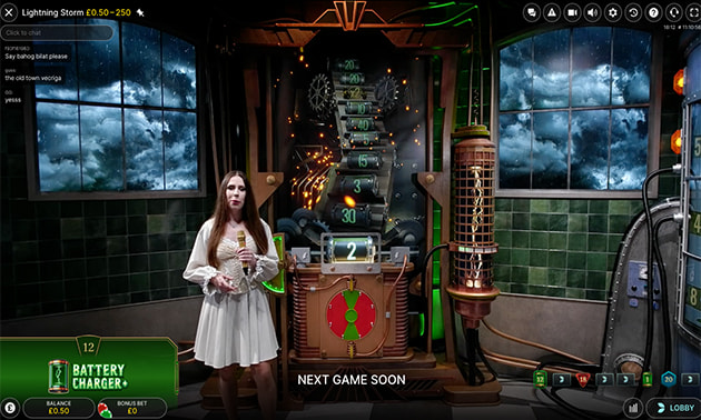 Lightning Storm Battery Charger Gameshow