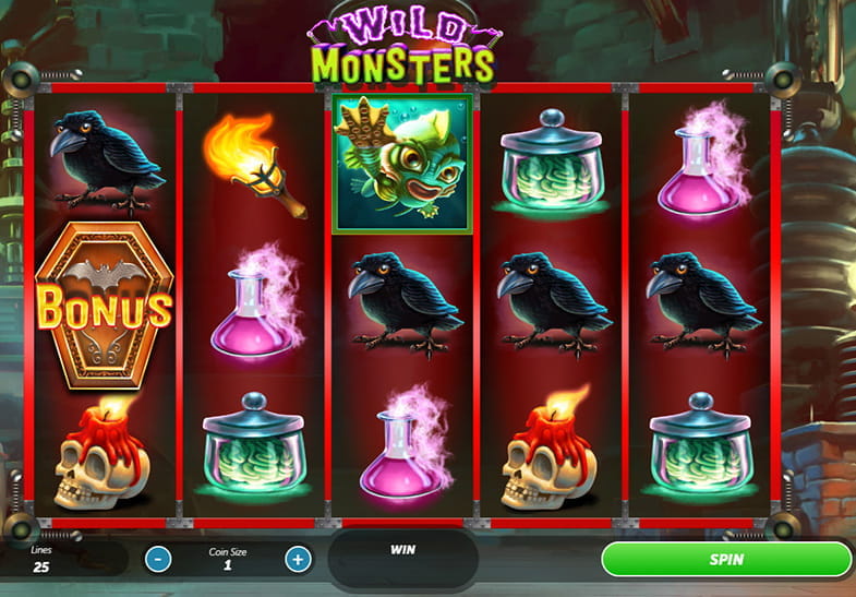 Wild Monsters slot by Gamesys