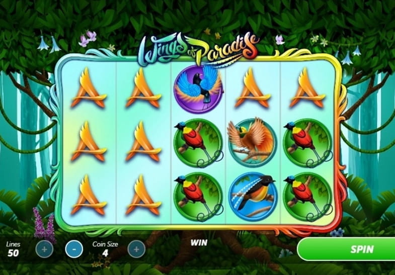 Wings of Paradise slot game by Gamesys 