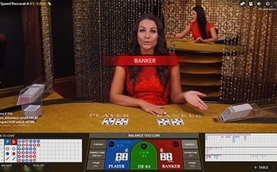 Genting Casino’s Live Baccarat Table with Female Dealer