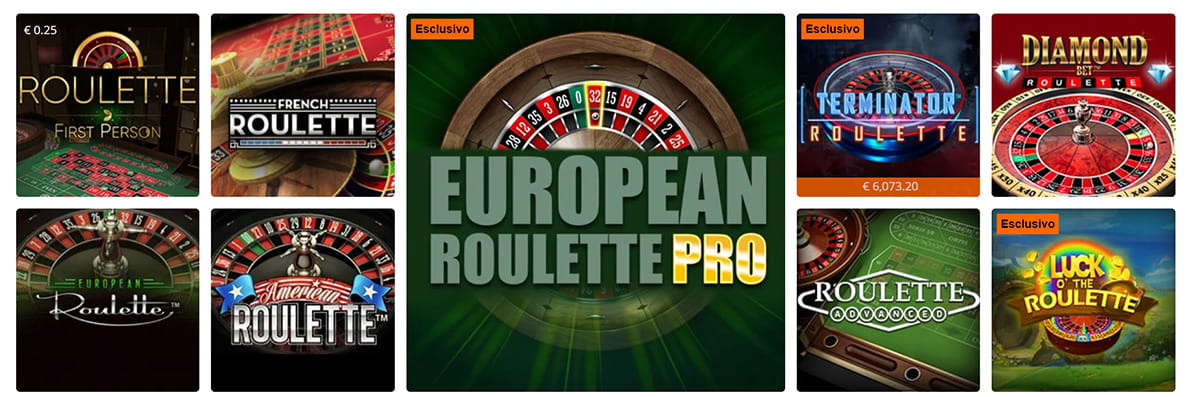 The Table Games Catalogue in Gioco Digitale Casino