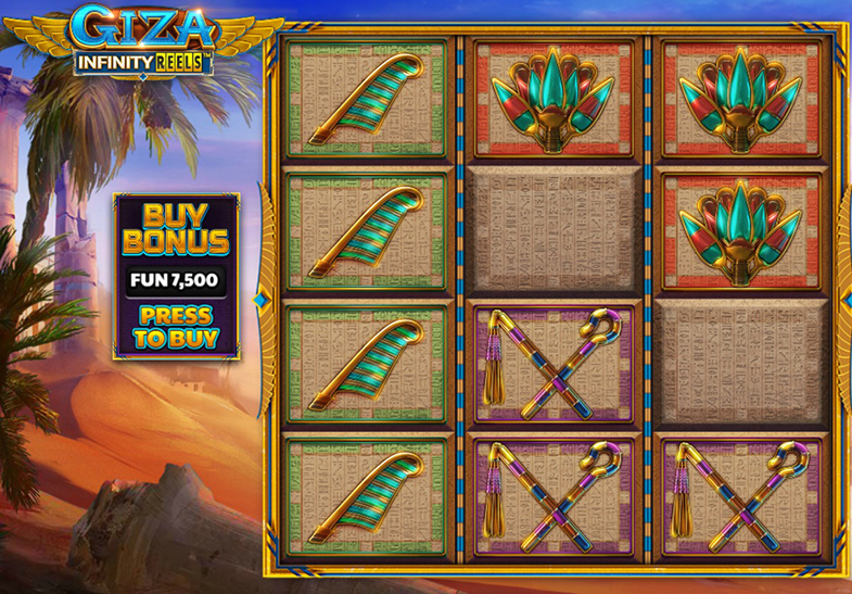 Free Demo of the Giza Infinity Reels Slot