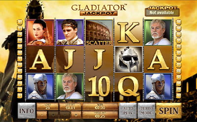 Gladiator Jackpot Slot at Europa Casino