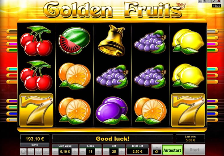 Free Demo of the Golden Fruits Slot