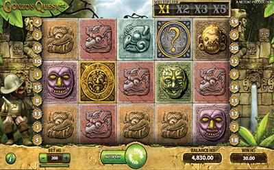 The Gonzo's Quest Online Slot at LuckyDays