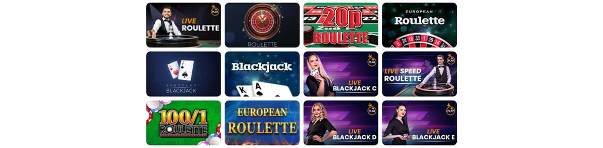 Table Games Catalogue in Good Day Slots Casino