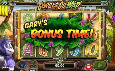 Gorilla Go Wild Gary’s Bonus Time Feature