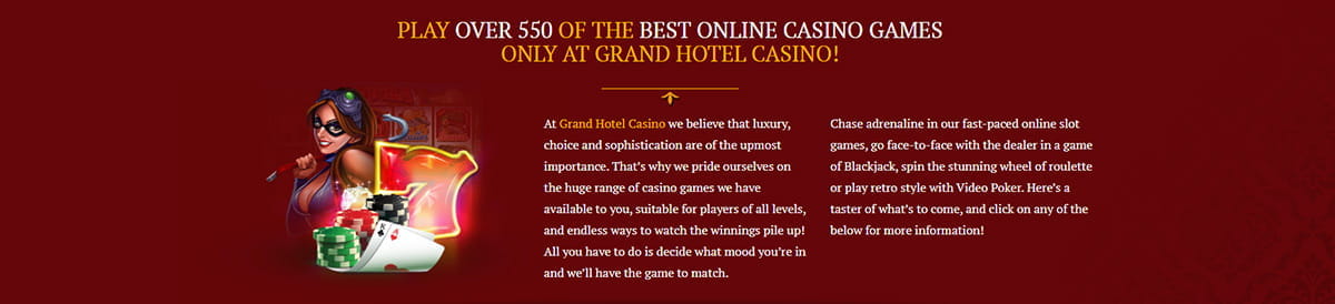 Table Games Catalogue in Grand Hotel Casino