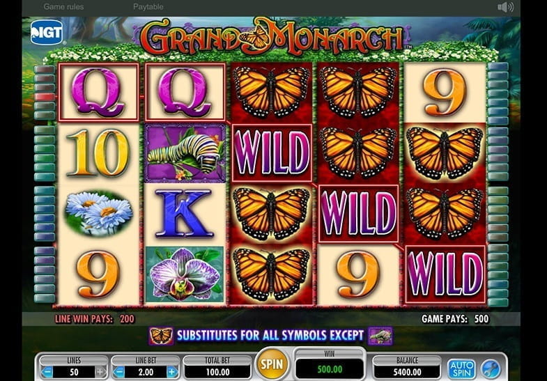 Free Demo of the Grand Monarch Slot