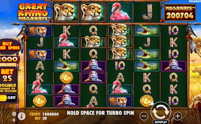 Der Great Rhino Megaways Online Slot bei Jokerstar