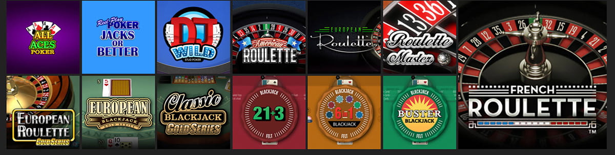 Table Games Catalogue in Hello Casino