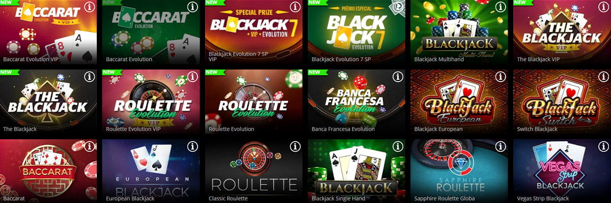 The Table Games Catalogue in HeySpin Sportsbook & Casino