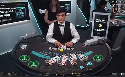 Hippodrome’s Live Blackjack Table with Live Dealer