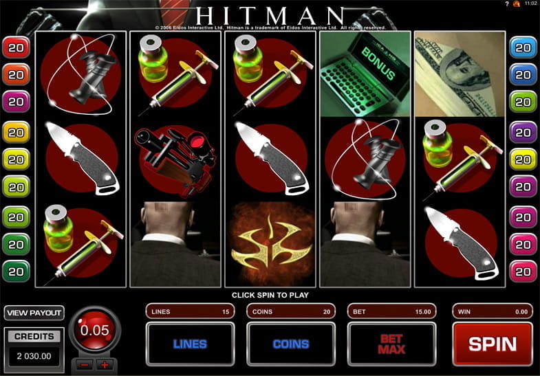 Free demo of the Hitman Slot game