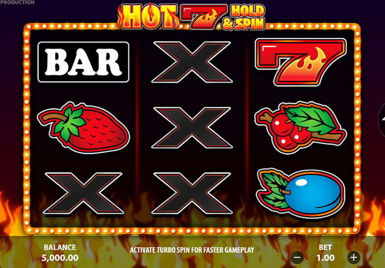 Free Demo of the Hot 7 Hold and Spin Slot