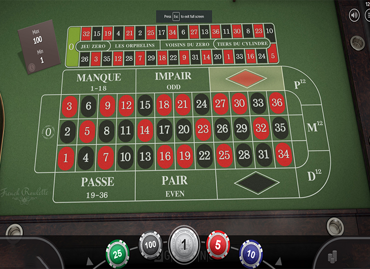 French Roulette by Microgaming