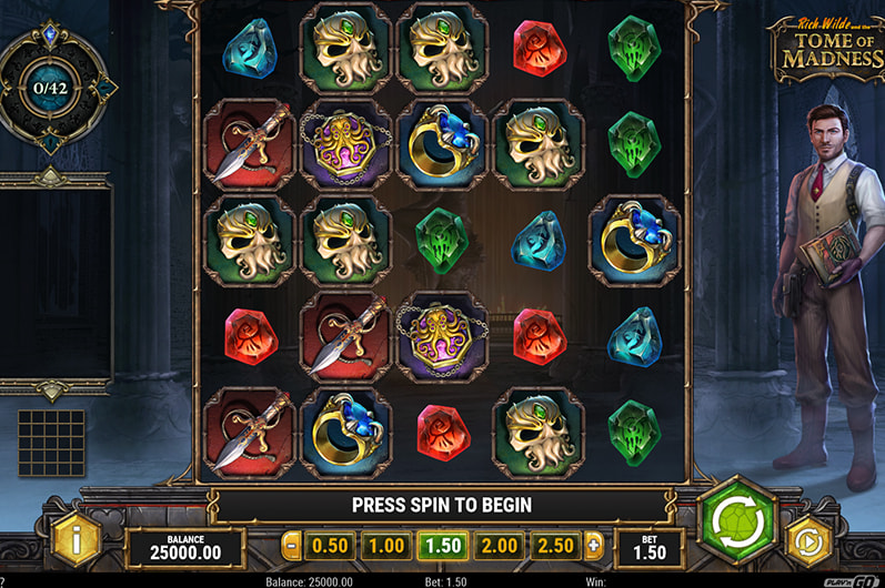 Rich Wilde and the Tome of Madness Slot by Play'n GO
