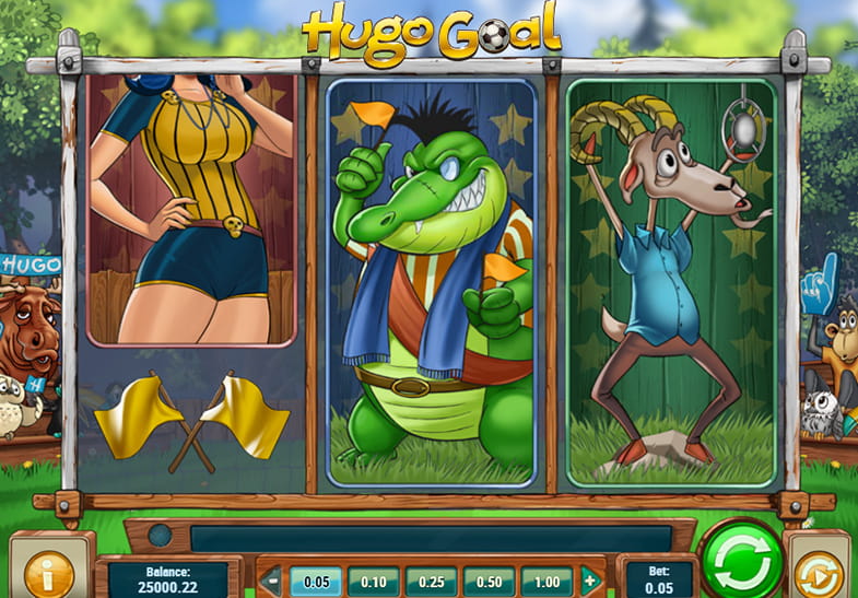 Hugo Goal Slot Gameplay