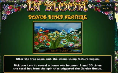 In Bloom Slot Bonus Round