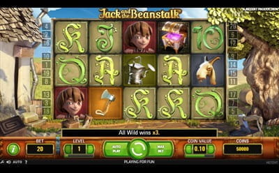 Mobile Slot Jack and the Beanstalk at Fantasino