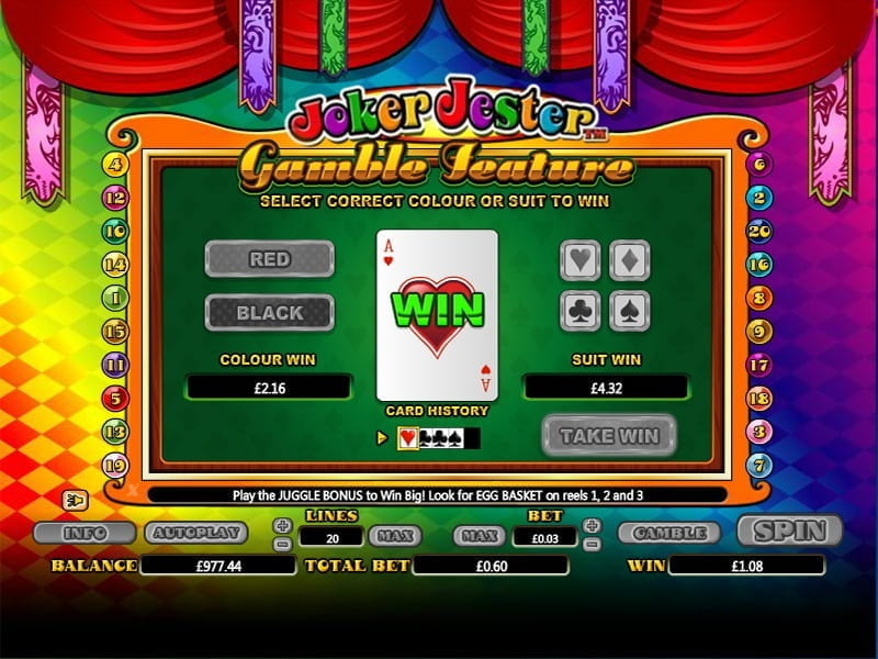 joker jester slot review – rules features rtp and payouts