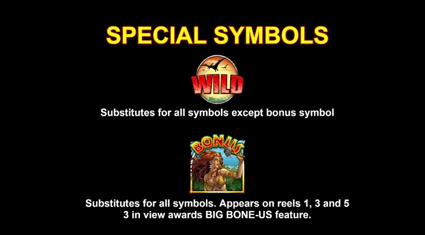 The Paytable of Jurassic Jackpots Online Slot