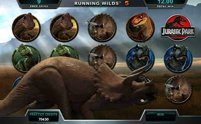 Jurassic Park Triceratops Free Spins