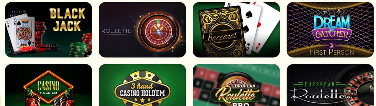 Kassu Casino Table Games