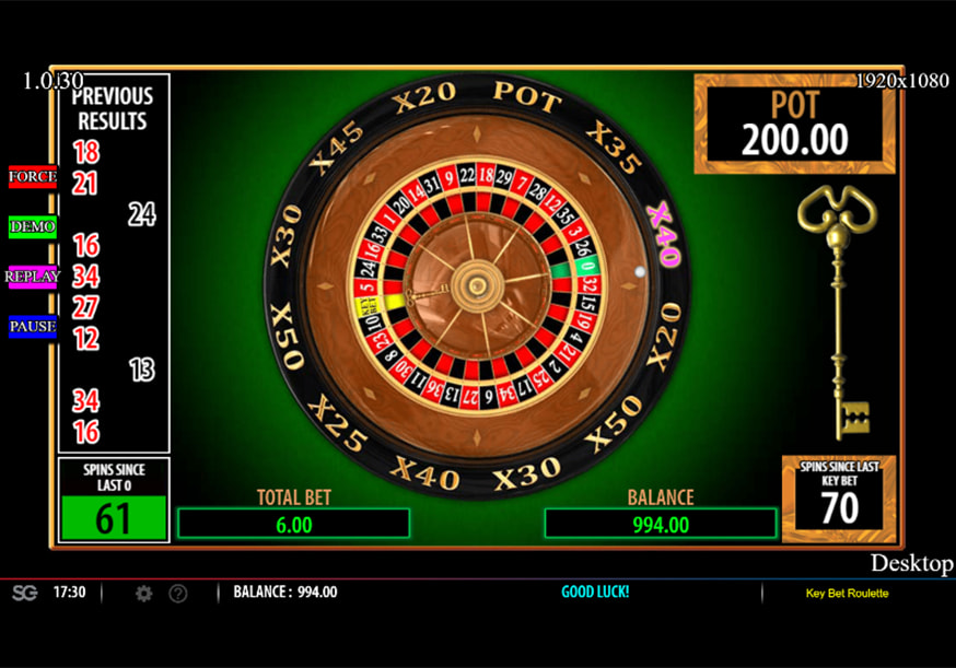 Key Bet Roulette gameplay screenshot
