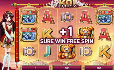 Free Spins Round at Koi Princess