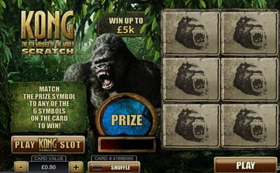 Kong Online Scratch Card