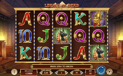The Legacy of Dead Online Slot at Casumo