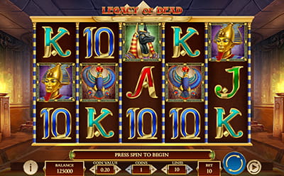 Der Online Slot Legacy Of Dead im Nine Casino