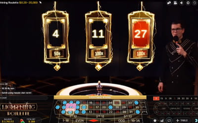Lightning Roulette Live Casino Game