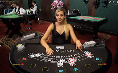 Live Dealer Blackjack at BetVictor's Live Casino
