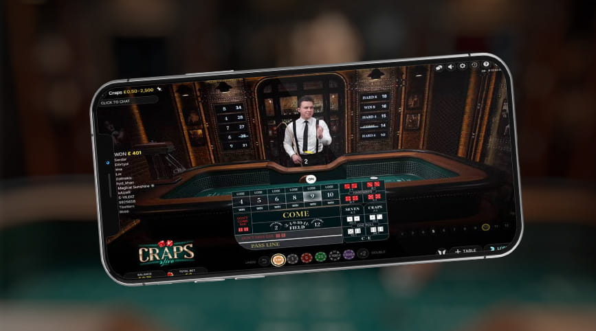 Live Craps and Other Online Dice Games