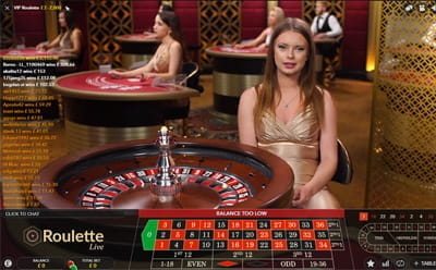 Live Dealer Begins a New Betting Round on the Double Ball Roulette
