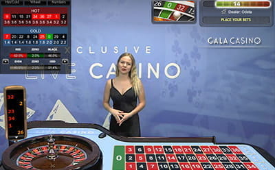 Roulette Table at Gala Live Casino