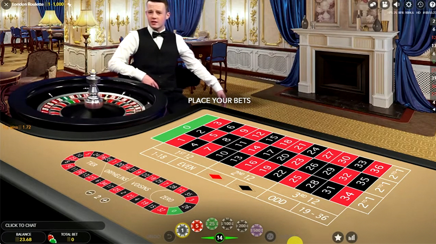 London Roulette gameplay screenshot