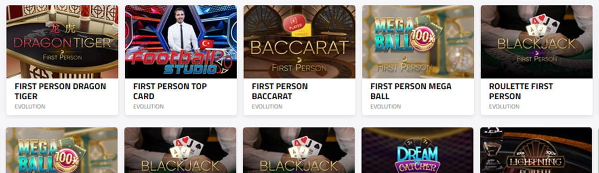 Table Games Catalogue in LuckyDino Casino