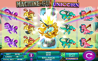 Machine Gun Unicorn Slot Bonus Round