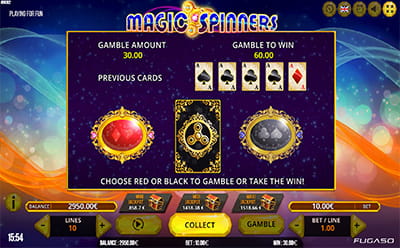 Magic Spinners Slot Gamble Feature